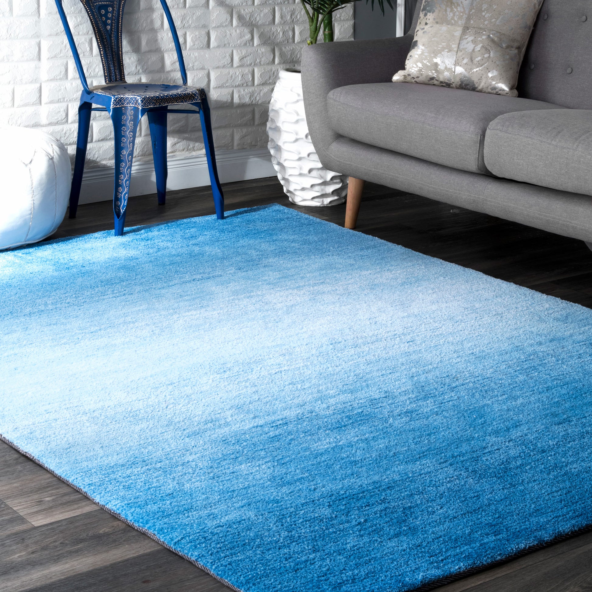 Nuloom Ombre Bernetta Nom1444A Blue Area Rug