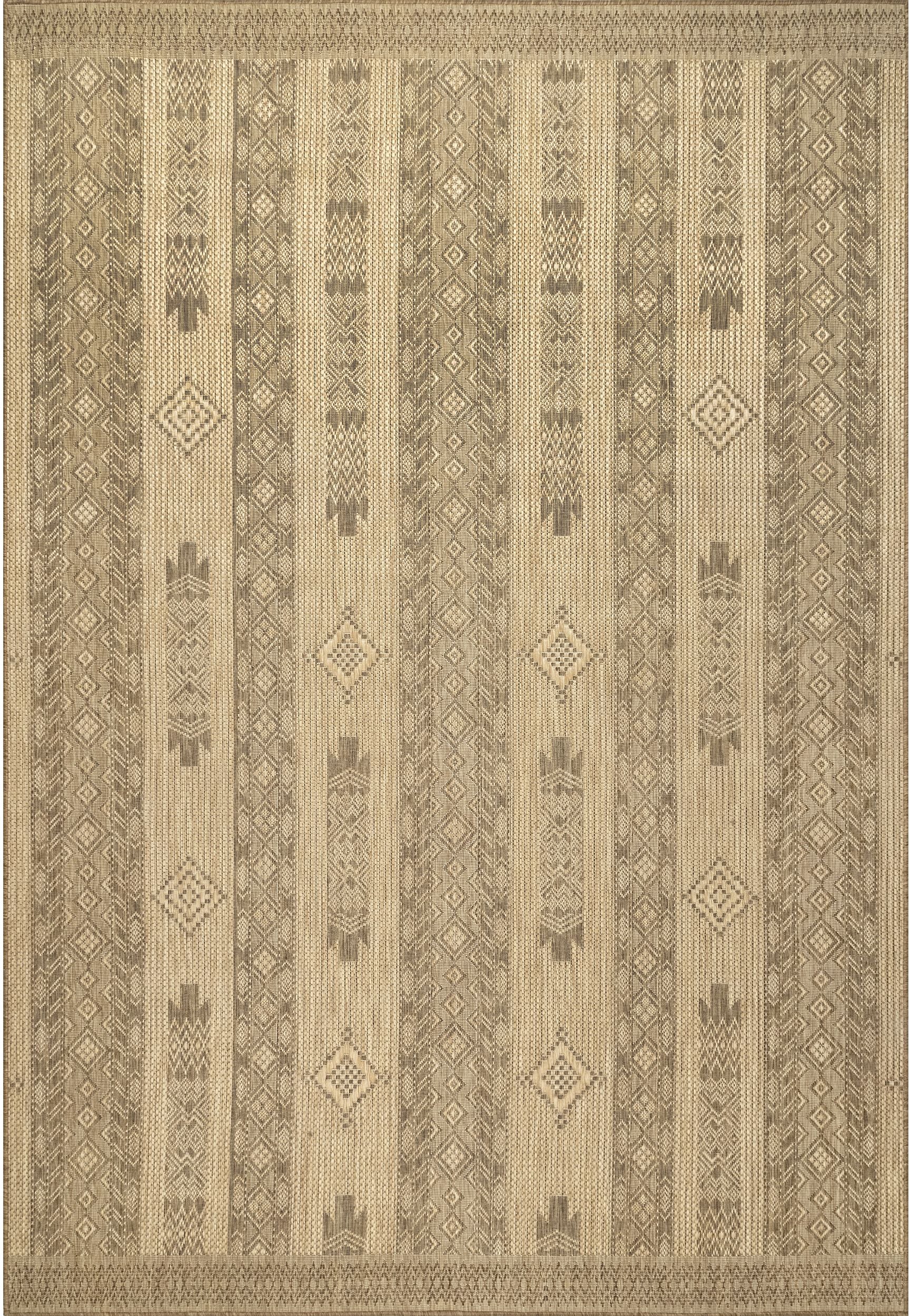 Nuloom Jemma Tribal Bands Nje1815A Beige Area Rug