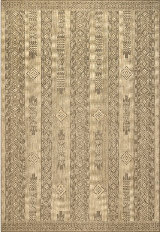 Nuloom Jemma Tribal Bands Nje1815A Beige Area Rug