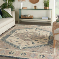 Nourison Bahari Bah03 Grey Area Rug