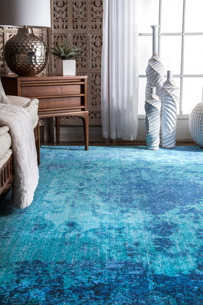 Nuloom Vintage Maxima Nvi2513A Blue Area Rug