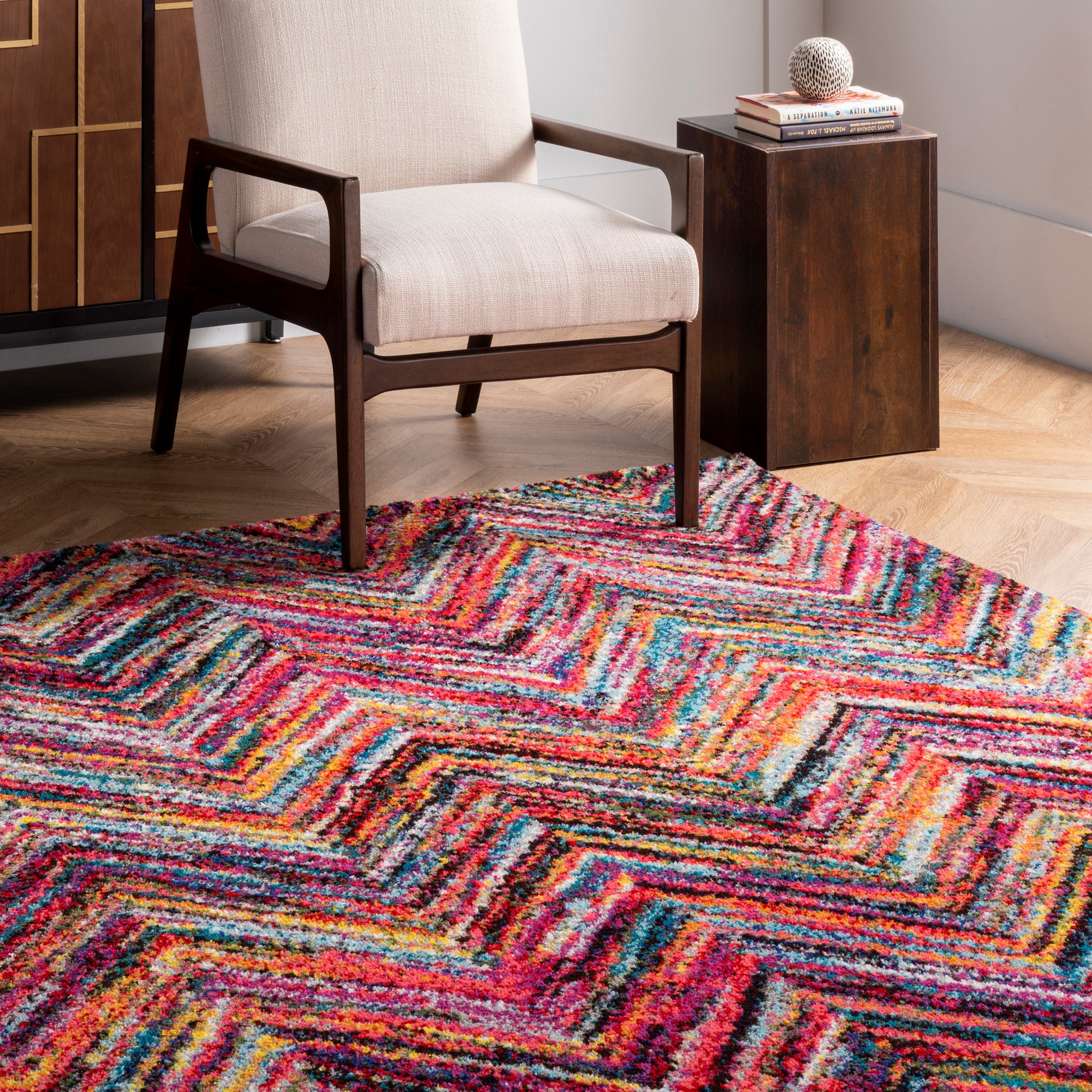 Nuloom Zenia Chevron Nze1666A Multi Area Rug