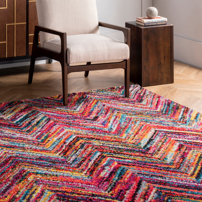 Nuloom Zenia Chevron Nze1666A Multi Area Rug