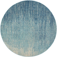 Nourison Passion Psn09 Navy/Light Blue Area Rug