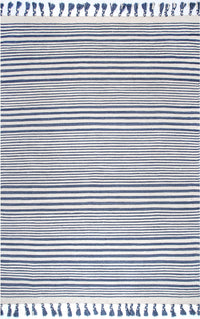 Nuloom Rose Stripe Nro1376A Blue Area Rug