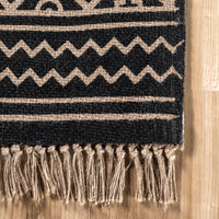 Nuloom Dasha Jute Nda3418A Black Area Rug