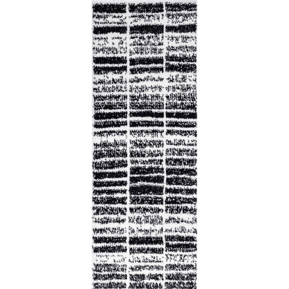 Nuloom Celyn Stripes Cozy Nce1919A Black And White Area Rug