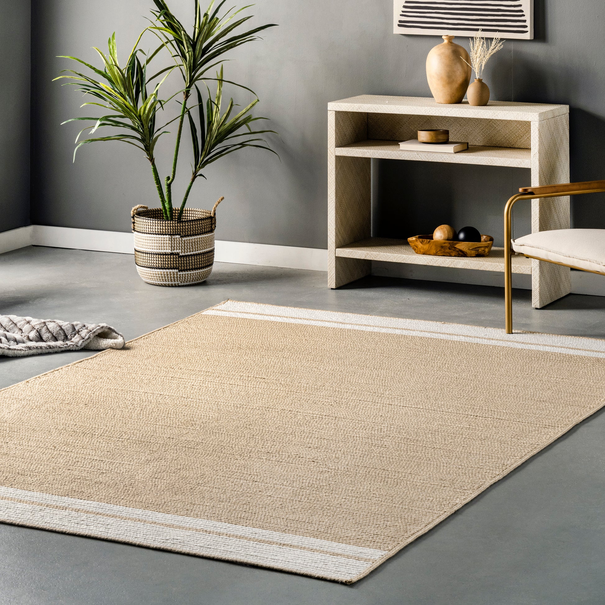 Nuloom Georgina Casual Solid Nge3603A Beige Area Rug