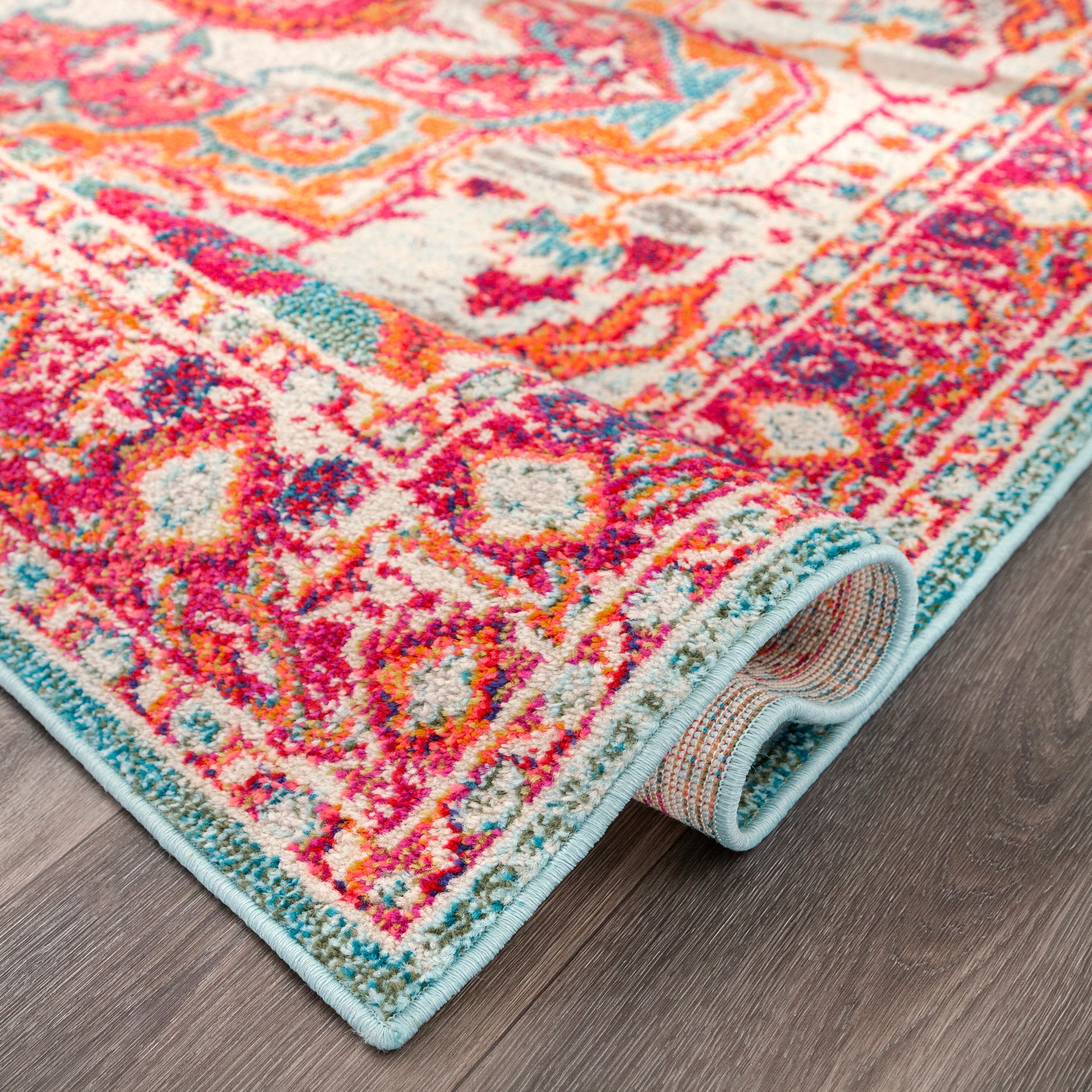 Nuloom Amina Herati Nam2264A Pink Area Rug