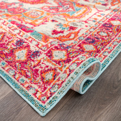 Nuloom Amina Herati Nam2264A Pink Area Rug