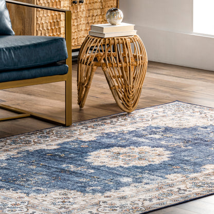 AreaRugs.com Wavaj Nwa1041A Blue Area Rug