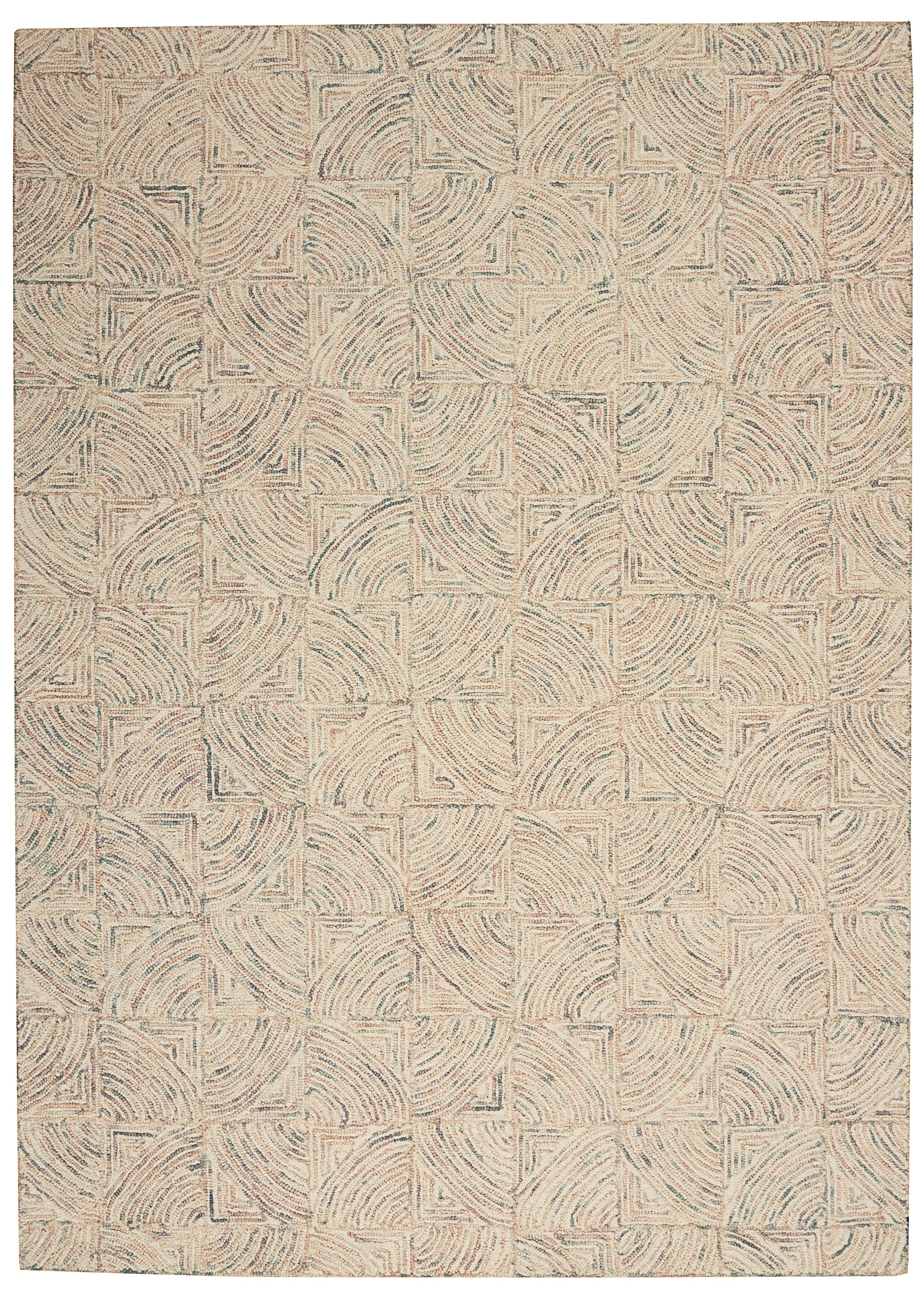 Nourison Interlock Itl05 Ivory/Multi Area Rug