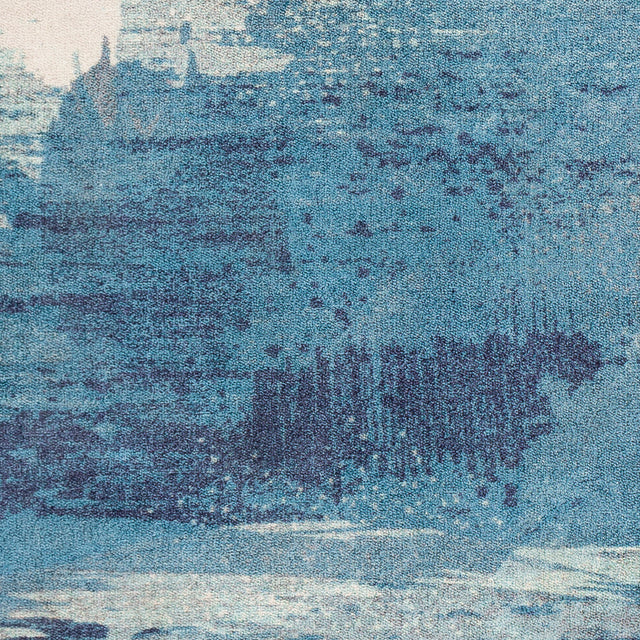 Surya Olivia Olv-2300 Aqua, Bright Blue, Charcoal, Cream Rugs.