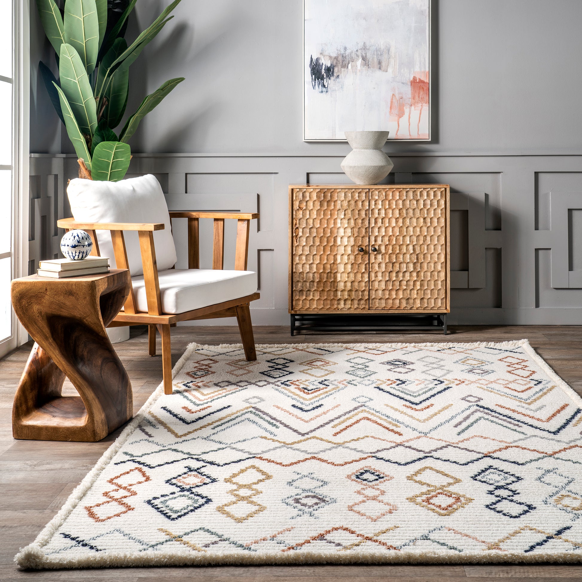 Nuloom Gwenn Bohemian Ngw2365A Beige Area Rug