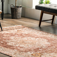 Nuloom Lorena Hand Nlo3415A Rust Area Rug