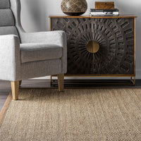 Nuloom Elijah Farmhouse Seagrass Nel1573C Brown Area Rug