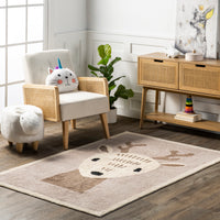 AreaRugs.com Wavaj Nwa1316A Ivory Area Rug