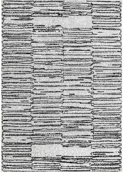 Nuloom Striped Breanne Nst1513A Gray Area Rug