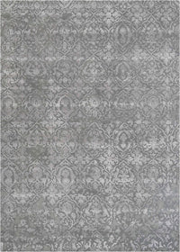 Nourison Opaline Opa14 Charcoal / Silver Geometric Area Rug