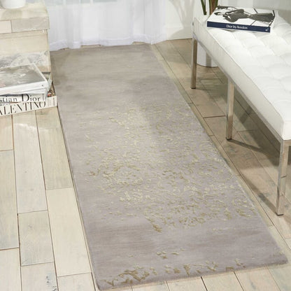 Nourison Opaline Opa08 Silver Vintage / Distressed Area Rug