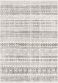 Nuloom Chloe Tribal Motif Banded Nch1729B Light Gray Area Rug