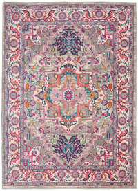 Nourison Passion Psn20 Light Grey / Pink Area Rug