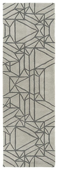 Kaleen Origami Org04-88 Mint , Dark Grey Geometric Area Rug