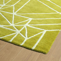 Kaleen Origami Org04-96 Lime Green , Ivory Geometric Area Rug