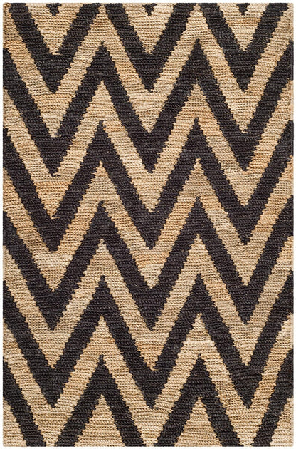 Safavieh Organica Org515A Black / Natural Chevron Area Rug