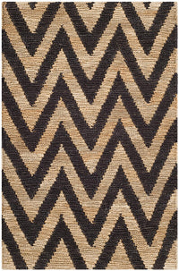 Safavieh Organica Org515A Black / Natural Chevron Area Rug