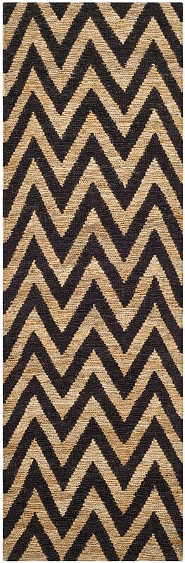 Safavieh Organica Org515A Black / Natural Chevron Area Rug