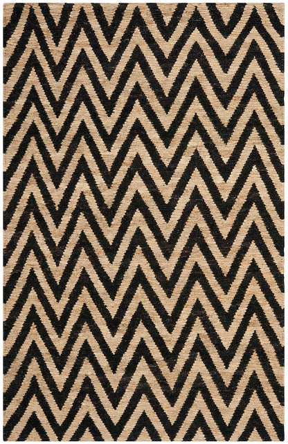 Safavieh Organica Org515A Black / Natural Chevron Area Rug