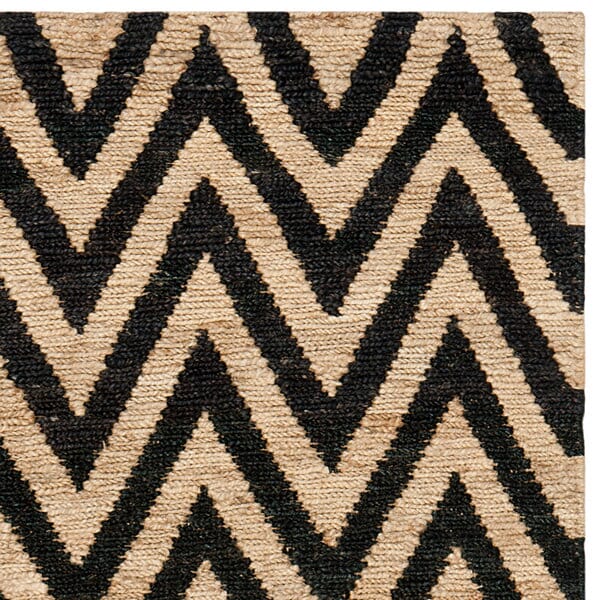 Safavieh Organica Org515A Black / Natural Chevron Area Rug