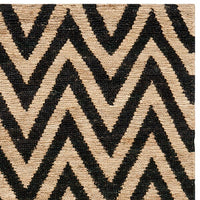 Safavieh Organica Org515A Black / Natural Chevron Area Rug