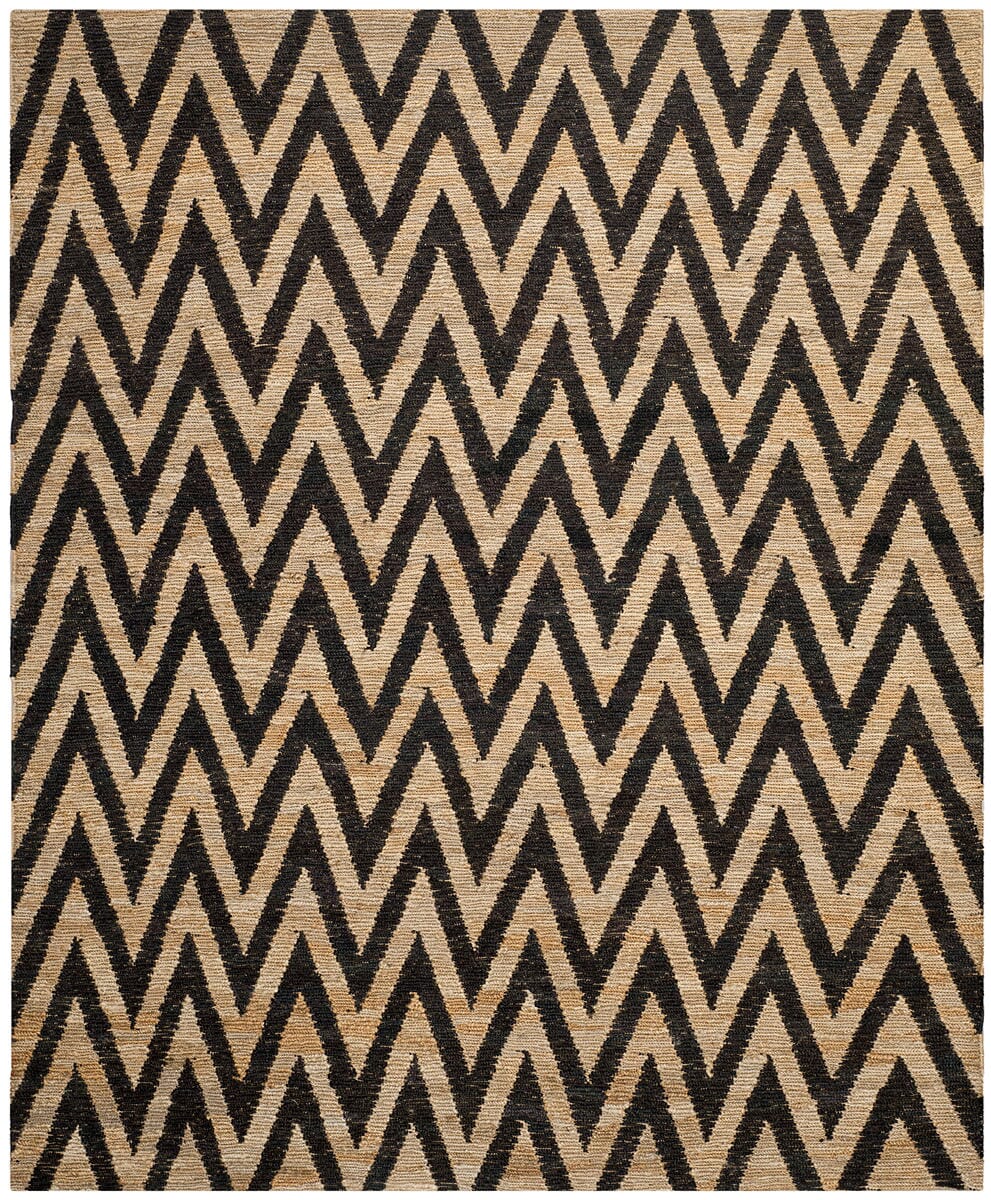 Safavieh Organica Org515A Black / Natural Chevron Area Rug