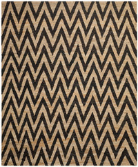 Safavieh Organica Org515A Black / Natural Chevron Area Rug