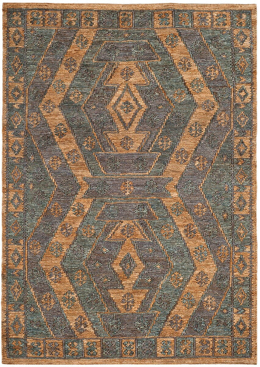 Safavieh Organic Org701A Slate / Natural Southwestern Area Rug