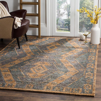 Safavieh Organic Org701A Slate / Natural Southwestern Area Rug