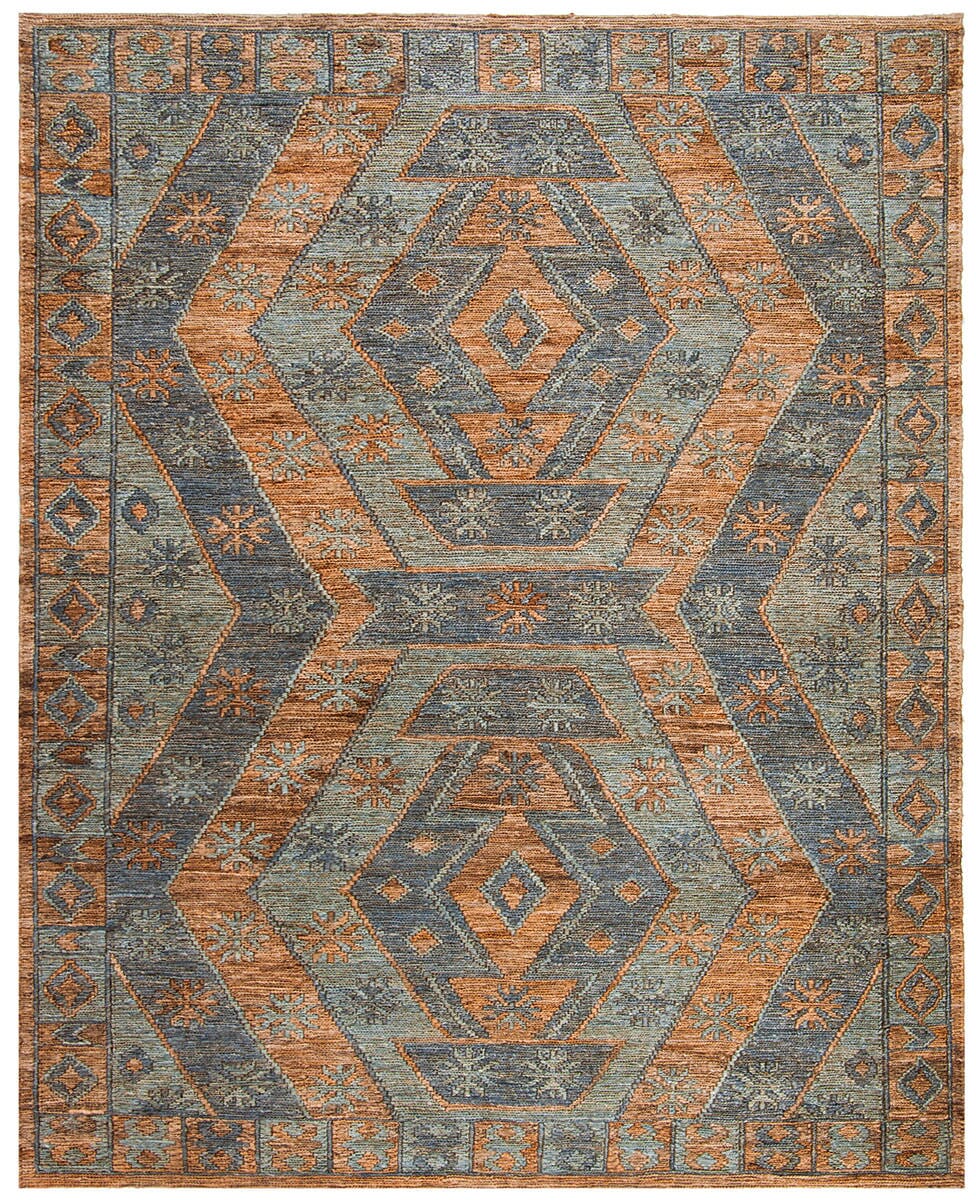 Safavieh Organic Org701A Slate / Natural Southwestern Area Rug