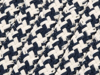 Colonial Mills Outdoor Houndstooth Tweed Ot59 Navy / Blue Bordered Area Rug