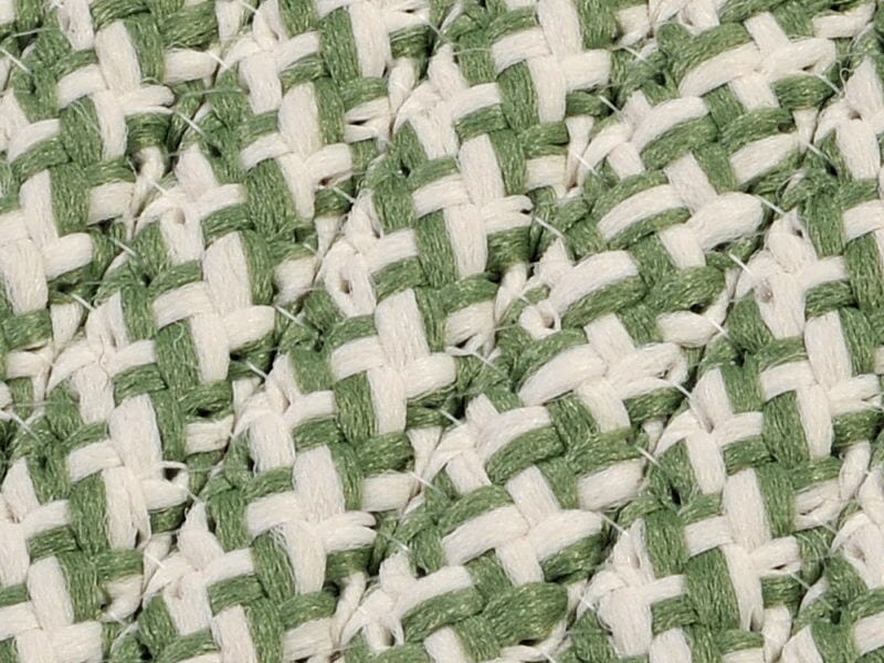 Colonial Mills Outdoor Houndstooth Tweed Ot69 Lime / Green Bordered Area Rug