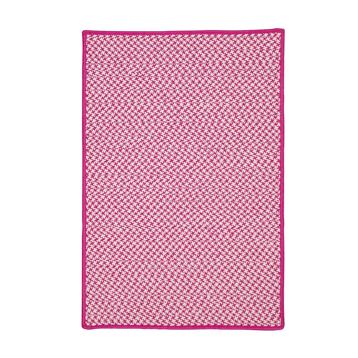 Colonial Mills Outdoor Houndstooth Tweed Ot78 Magenta Area Rug