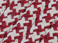 Colonial Mills Outdoor Houndstooth Tweed Ot79 Sangria / Red Bordered Area Rug