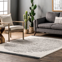 AreaRugs.com Wavaj Nwa1289A Ivory Area Rug