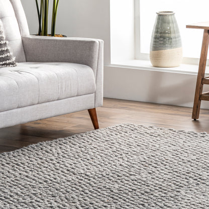 Nuloom Glendora Chevron Ngl3593A Gray Area Rug