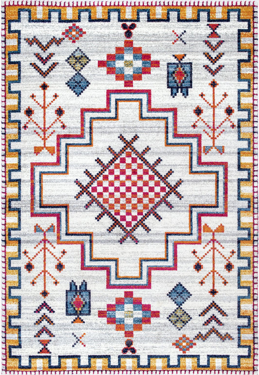 Nuloom Richelle Tribal Nri3152C Silver Area Rug