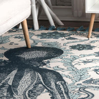 Nuloom Thomas Paul Octopus Nth3534A Aqua Area Rug