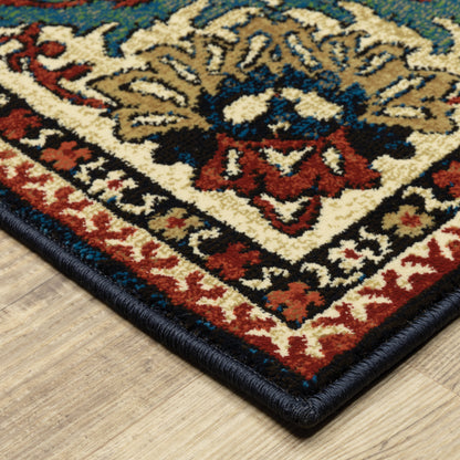 Oriental Weavers Sphinx Ankara 1803B Blue/ Red Area Rug