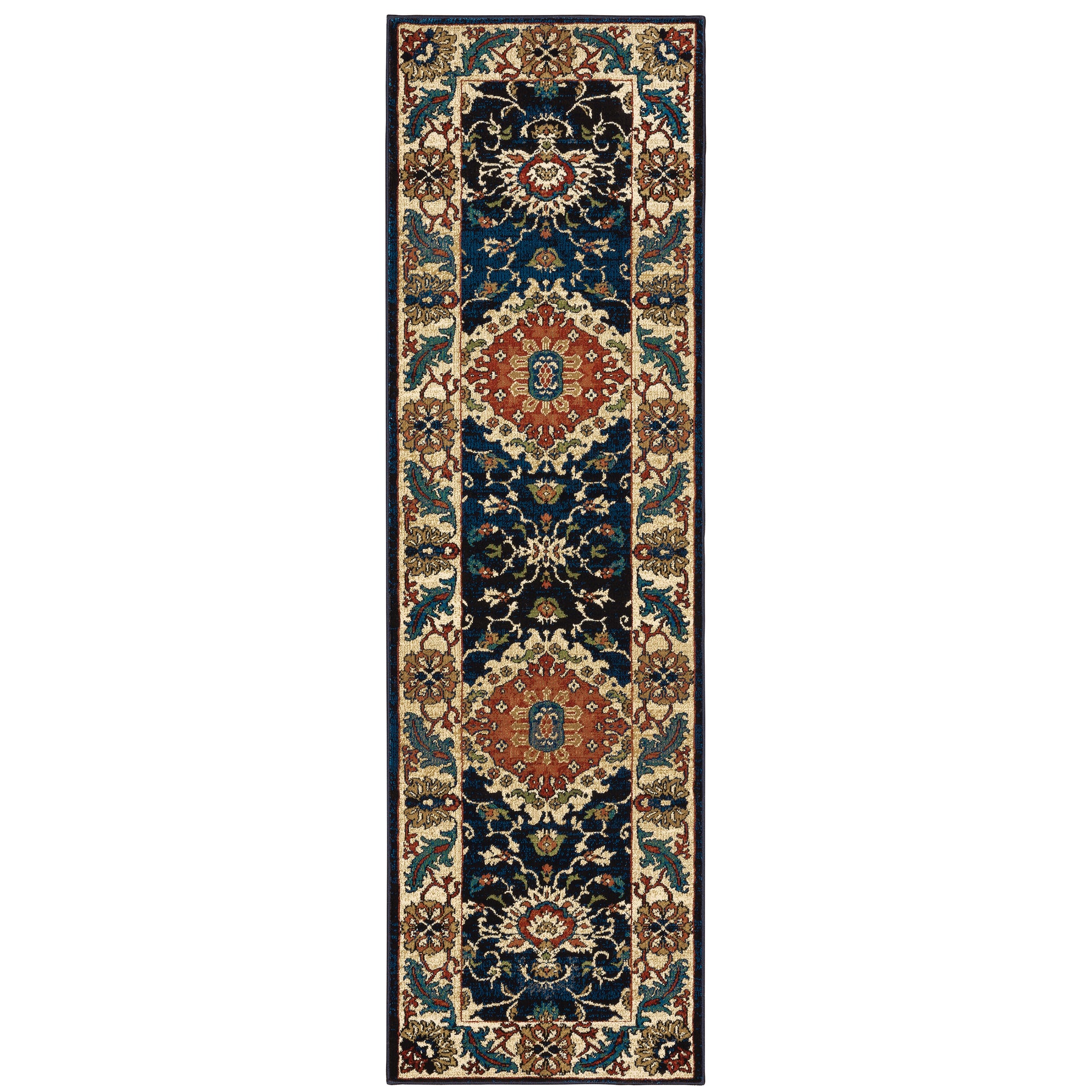 Oriental Weavers Sphinx Ankara 1803B Blue/ Red Area Rug