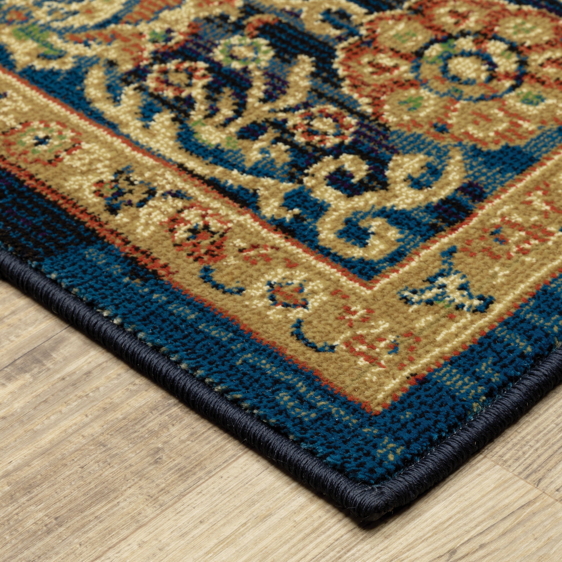 Oriental Weavers Sphinx Ankara 501K5 Blue/ Gold Area Rug